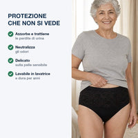 Assorbe, neutralizza gli odori, delicato sulla pelle, lavabile