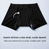 Inserto AirCore a due strati, cucito nella zona anteriore