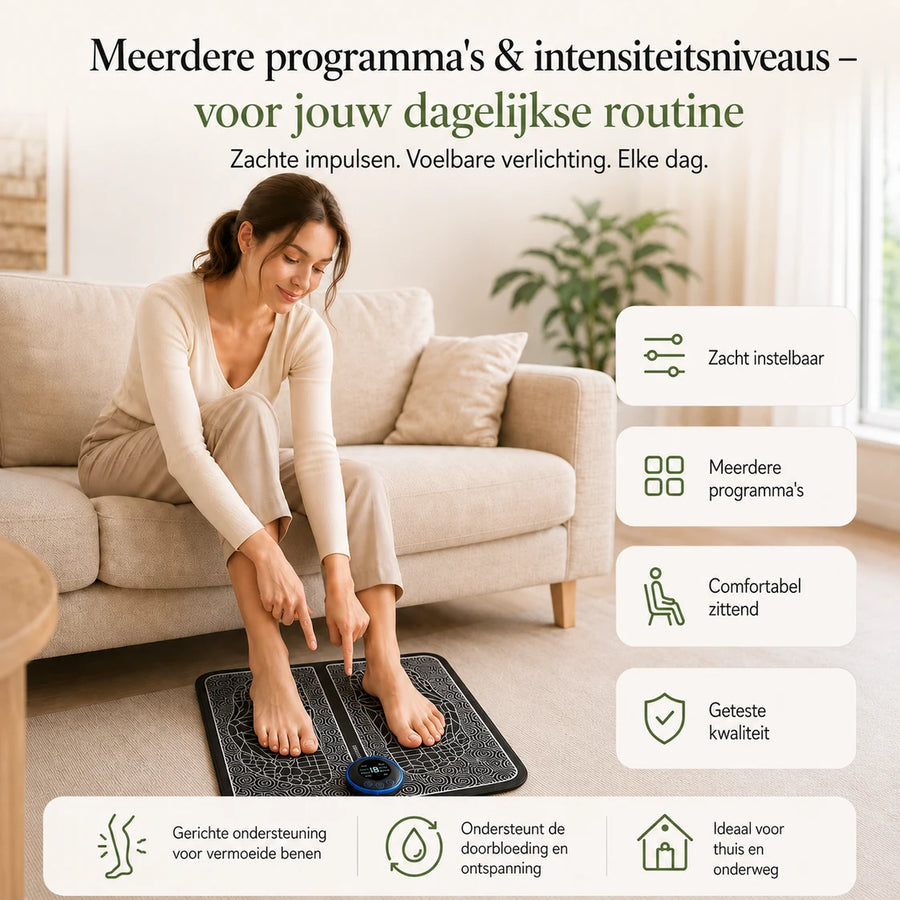Gebruik van de Solevia EMS-voetmat